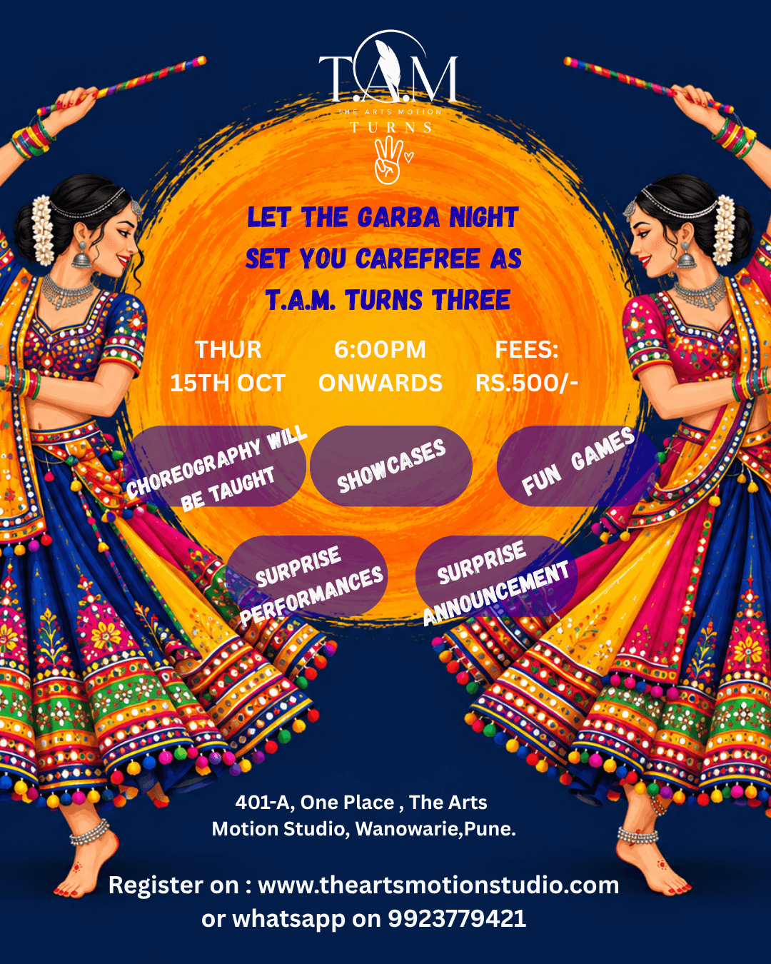 T.A.M ‘s BIRTHDAY x GARBA NIGHT