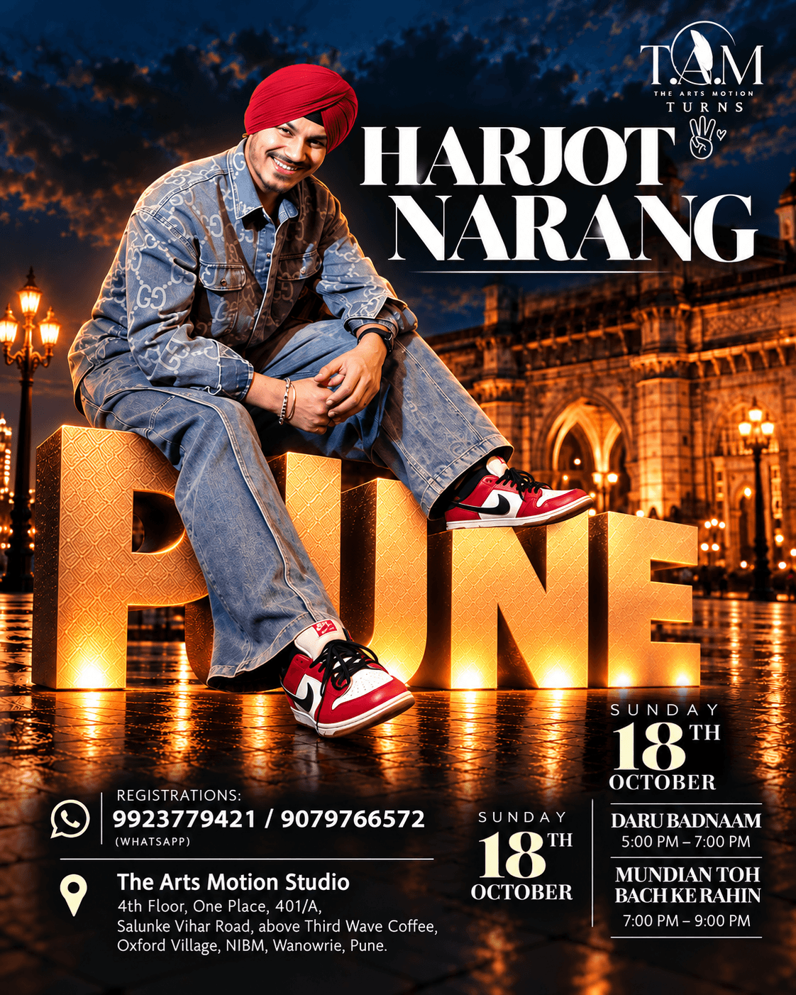 HARJOT NARANG WORKSHOPS