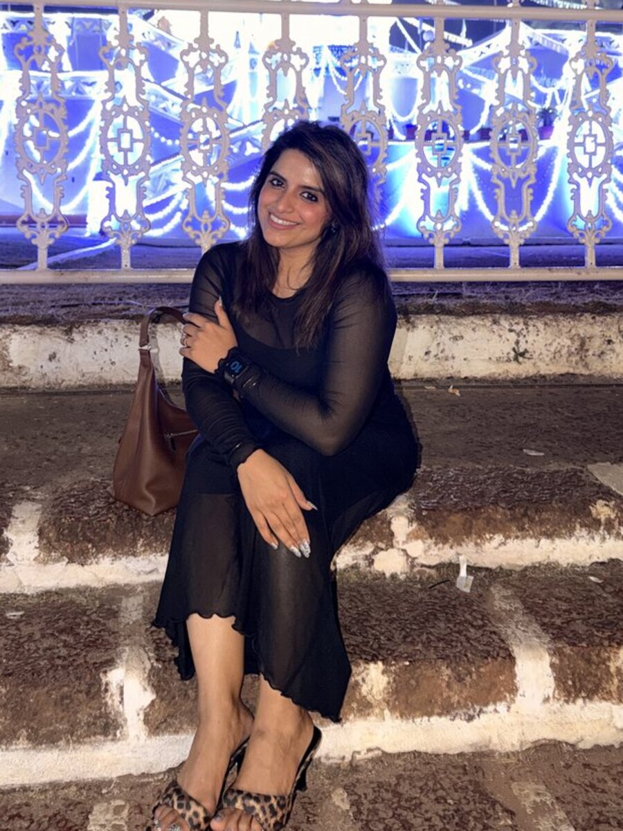 Pooja Ballani Bhansali on an evening out in Goa